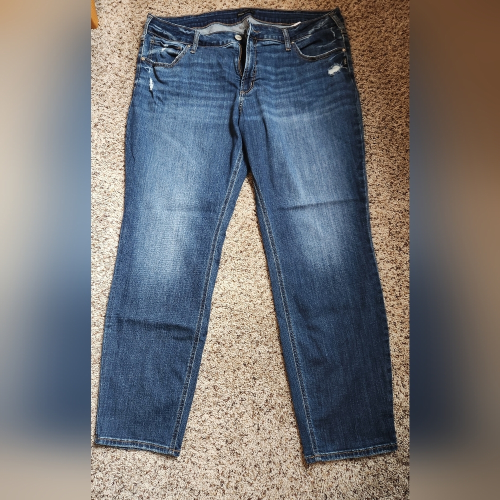Silver Boyfriend Jeans